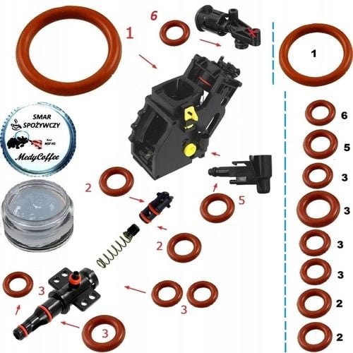 Zestaw naprawczy Uszczelek do Saeco Philips LatteGo na Arena.pl