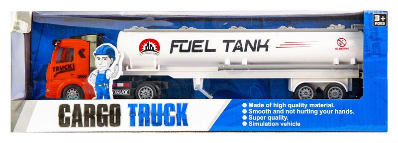 Ciężarówka z napędem pullback czerwona zdjęcie 1