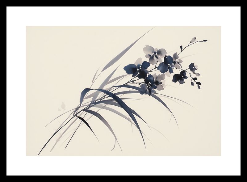 Plakat 30x20cm Orchidea w Sepii zdjęcie 3