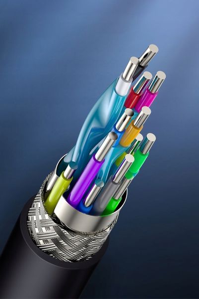 BASEUS KABEL PRZEWÓD HDMI 2.0 4K 60HZ 120HZ UHD 3D HDR HIGH SPEED 18GBPS 5M zdjęcie 6