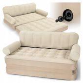 MATERAZ DMUCHANY DWUOSOBOWY SOFA ROZKŁADANA ŁÓŻKO DO SPANIA NA PLAŻĘ