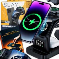 ŁADOWARKA INDUKCYJNA 3W1 DO IPHONE APPLE WATCH AIR PODS BEZPRZEWODOWA USB-C