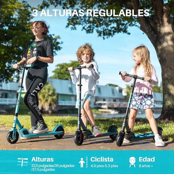 SmooSat E9 hulajnoga elektryczna dla dzieci, do 16 km/h od 8 lat niebieska zdjęcie 5