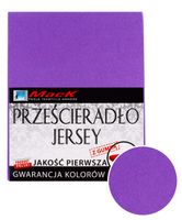 PRZEŚCIERADŁO JERSEY Z GUMKĄ 220X200 fiolet
