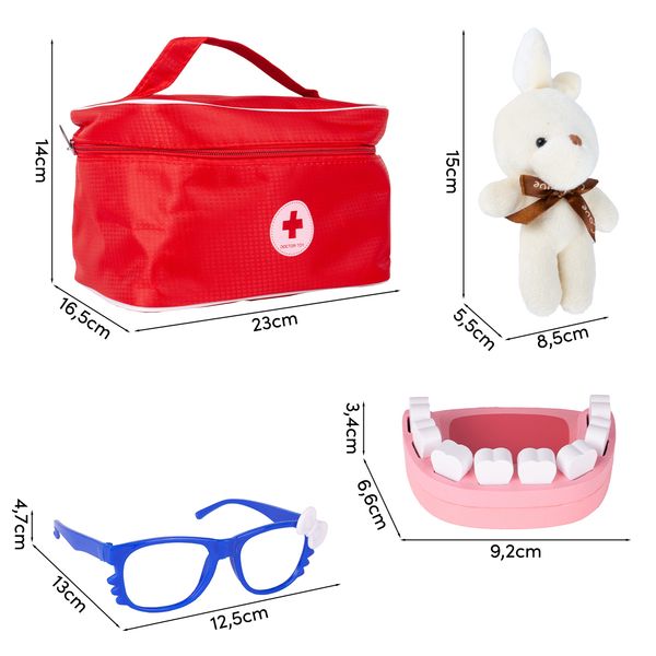 Drewniany Zestaw Małego Lekarza Dentysty W Walizce zdjęcie 2