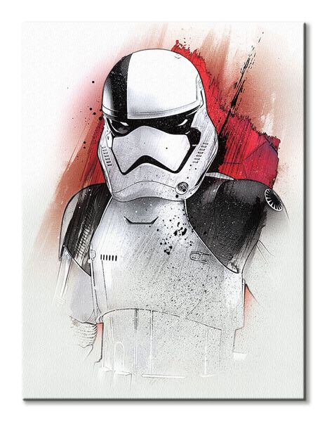 Gwiezdne Wojny Star Wars: The Last Jedi (Executioner Trooper Brushstroke) - obraz na płótnie 60x80 cm zdjęcie 2