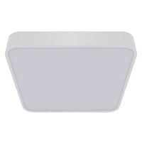 Biały plafon nowoczesny Totem LED 24W do sypialni nad łóżko