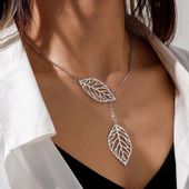 Naszyjnik Przekładaniec Listki Choker Krawatka 316 liście Wisiorek Ozdoba