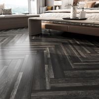 Płytki winylowe samoprzylepne czarne 90x15 cm wodoodporne zestaw 35 sztuk