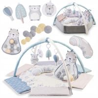 MATA EDUKACYJNA DLA NIEMOWLĄT 2w1 - MoMi PASTEL - BASEN ZABAWKI SENSORYCZNE