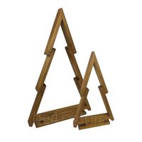 be4nature Choinka sosnowa ozdoba świąteczna Brązowa Zestaw 2 szt. (ELFO)