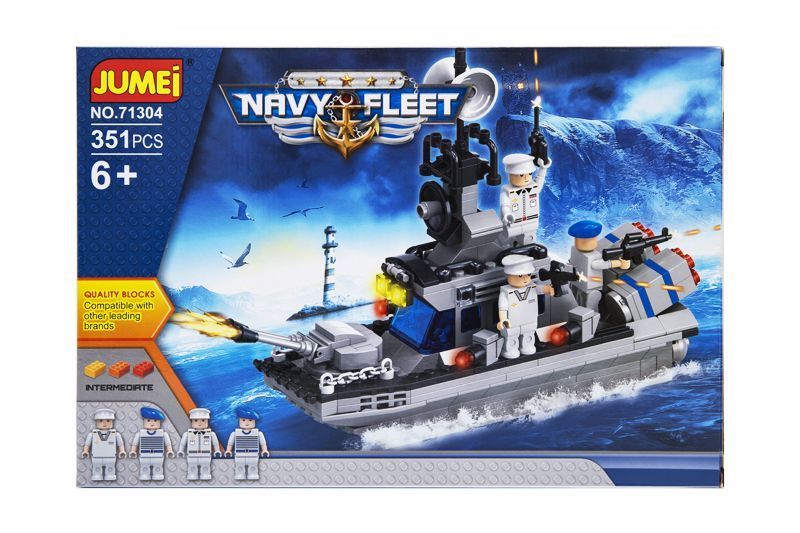 Klocki Jumei MARYNARKA WOJENNA 351 elementów, 38 x 26 cm zdjęcie 1