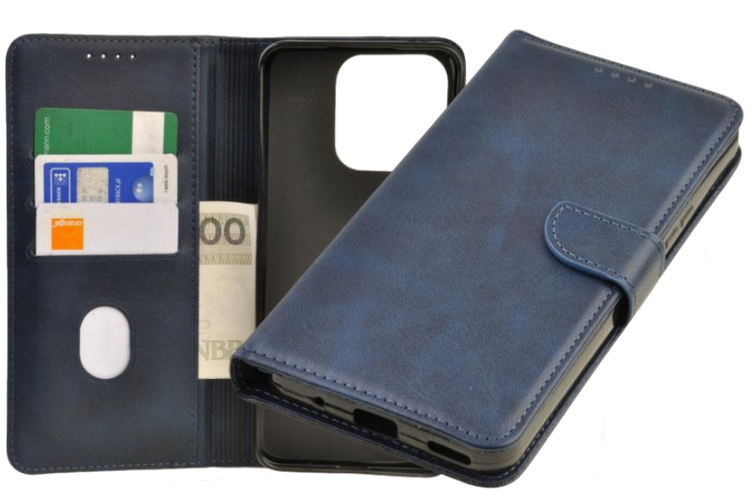 Etui portfel Wallet do Honor X8A granatowy zdjęcie 1