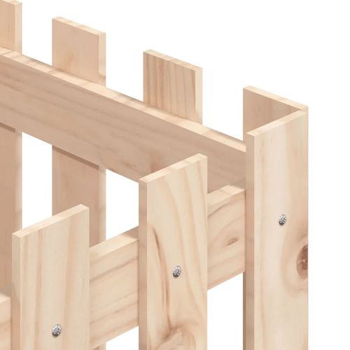 Donica ogrodowa z płotkiem, 40x40x40 cm, lite drewno sosnowe na Arena.pl