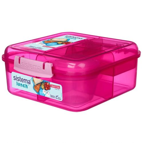 LUNCH BOX ŚNIADANIÓWKA SISTEMA POJEMNIK BOX BENTO 1250ml Z PRZEGRÓDKAMI SOS na Arena.pl