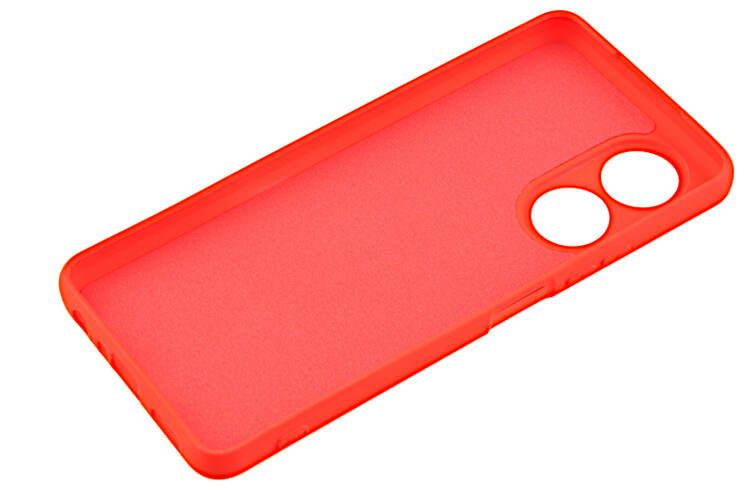 Etui silikonowe Tint do Oppo A58 4G czerwony zdjęcie 3