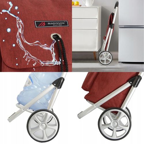 Torba wózek na zakupy na dużych kółkach z termokieszenią 50l na Arena.pl