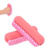 Zestaw Hantli Fitness z Paskiem na Rękę Miękkie Ciężarki 2x0.5kg Różowe