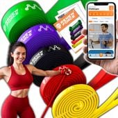 Zestaw 5 Gumy Taśmy Oporowe do Ćwiczeń Treningowe Powerband WYSOKA JAKOŚĆ