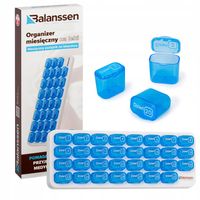 MIESIĘCZNY PODAJNIK NA LEKI Kasetka MIESIĘCZNA na leki podzielnik x 31 dni