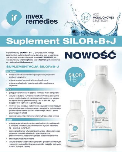 SILOR B KRZEM Z BOREM I JODEM DO PICIA 1L INVEX REMEDIS na Arena.pl