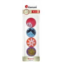 magnesy do tablic 40mm 4 szt mix titanum