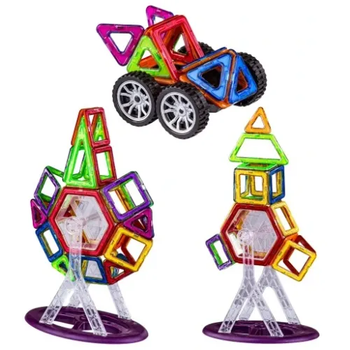 KLOCKI MAGNETYCZNE KONSTRUKCYJNE DUŻE PANELE 3D na Arena.pl