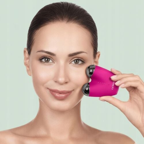 Masażer Liftingujący do twarzy z Mikroprądami 6w1 aplikacja GESKE różowy na Arena.pl