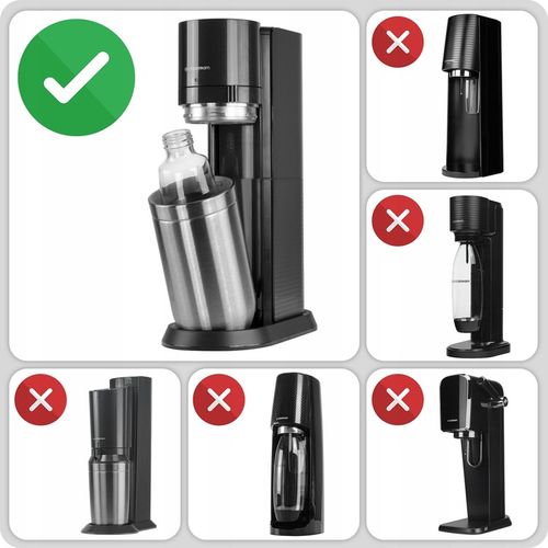 2x SZKLANA BUTELKA KARAFKA SODASTREAM 1L DO SATURATORA DUO TYLKO DO na Arena.pl