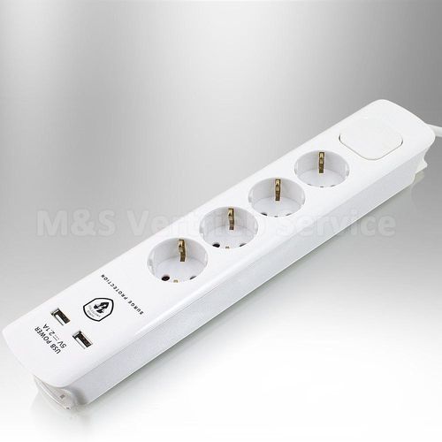 Przedłużacz 4 gniazda + 2 x USB na Arena.pl