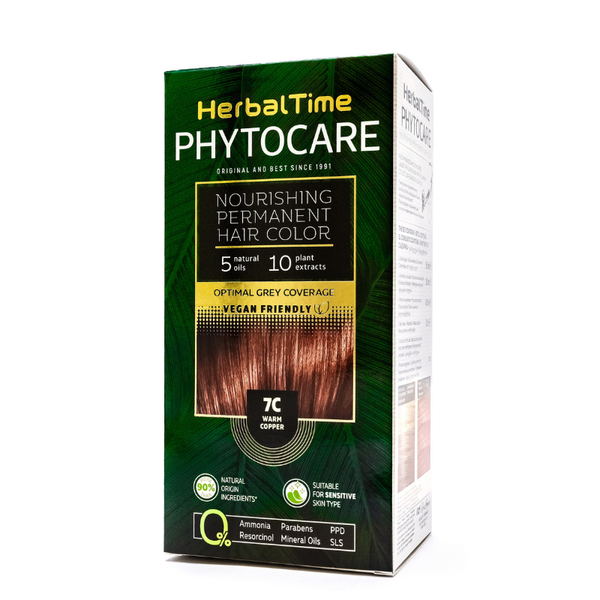 Herbal Phytocare farba do włosów - 7C Warm Copper zdjęcie 1