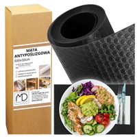 Mata antypoślizgowa plamoodporna podkładka 600x50 cm do przycinania czarna