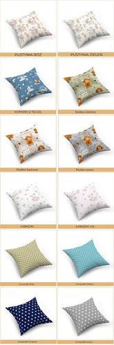 Zestaw 4 poszewek na poduszki, jaśki, 40x40 cm, 100% bawełna, mix na Arena.pl