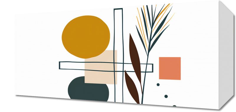 Obraz 40x20cm Ogród Symetryczny zdjęcie 1