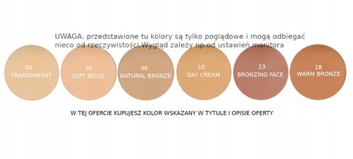 PIERRE RENE PUDER DO TWARZY PRASOWANY 03 TRANSPARENT na Arena.pl