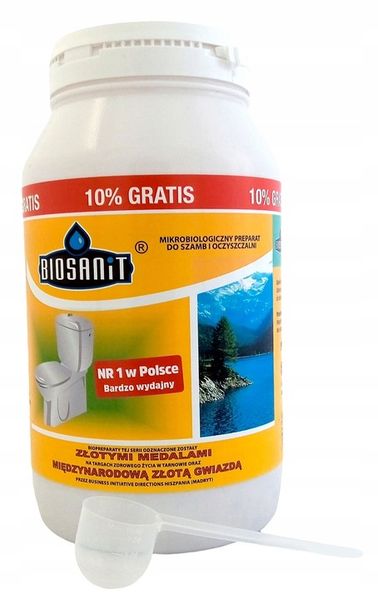 Biosanit,Bakterie do oczyszczalni,szamba 1kg+100g zdjęcie 4