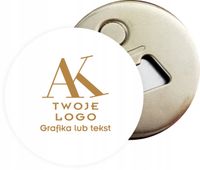 Otwieracz magnes REKLAMOWY Z TWOIM LOGO TEKSTEM GRAFIKĄ