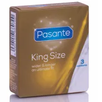 pasante king size prezerwatywy 3 szt. - większy rozmiar, gładka