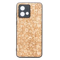 Drewniane Etui Bewood do Motorola G84 5G KWIATY POLNE ANIEGRE