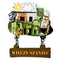 Magnes Wilczy Szaniec - z łańcuszkiem