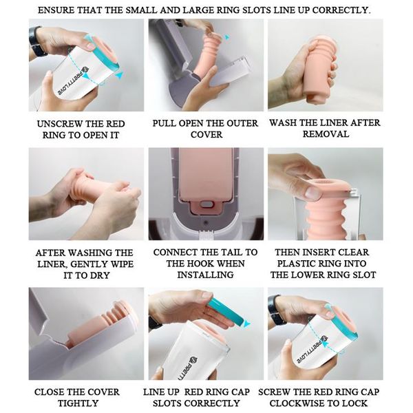 PRETTY LOVE - Masturbator ABY,(Vagina) 3 thrusting settings Memory function zdjęcie 7