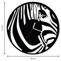 ZEGAR ŚCIENNY ZEBRA 58cm XXL 150.11