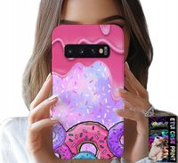 ETUI DO SAMSUNG GALAXY S10 PLUS - SŁODKIE DONUTY Z LUKREM W TLE + FOLIA