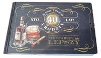 pudełko na pieniądze 16 x 9,5cm banknotówka na 40 urodziny whisky