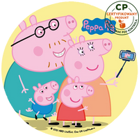 Opłatek na tort Świnka Peppa