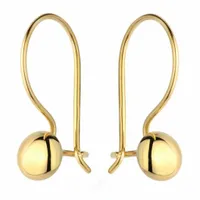 WYJĄTKOWE ZŁOTE KOLCZYKI pr. 585 Wiszące KULKI 14k