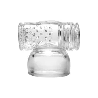 xr brands hummingbird - nakładka silikonowa do masażera, przezroczysta