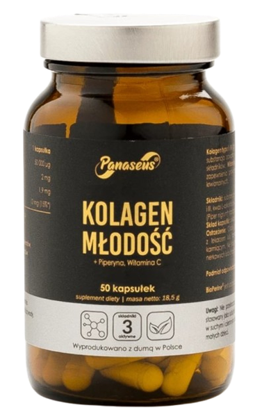 PANASEUS Kolagen młodość (50 kaps.) zdjęcie 1