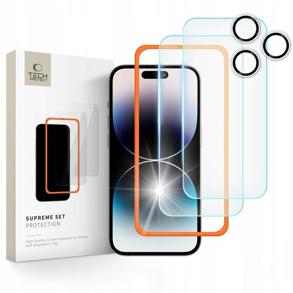 Szkło hartowane do Apple iPhone 16 Pro 3 szt. zdjęcie 1