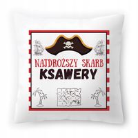Poduszka Dla Ksawerego Na Urodziny Ze Zdjęciem Na Prezent Biała 40X40 Cm